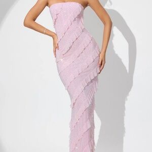 Oh polly dulce dress sz 14 soft pink